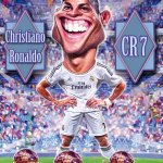 Christiano Ronaldo, Karikatúra készítés, Karikatúrista rendezvényre, Digitális karikatúra, Tónió karikatúra
